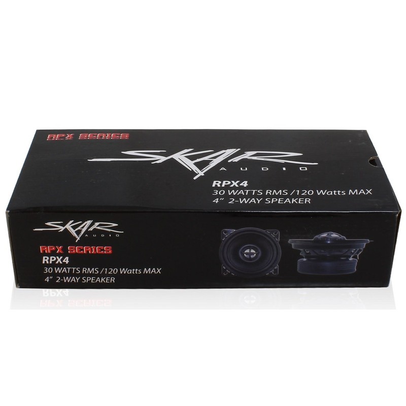 Skar Audio RPX4 120 Watt 2-Way 4" Coaxial Speaker System,
