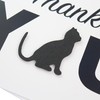 Cat Thank You Greeting Notecard Handmade 5x7 card black cat