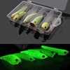 Saltwater Luminous Fishing Lures Night Fishing Bait Kit,5PCS Glow Crank