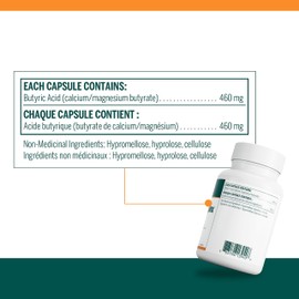 Genestra Brands - Butyrate Complex - Butyric Acid from Calcium/Magnesium Butyrate* - 90 Vegetable Capsules