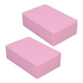 Pink Yoga Block, Foam 2 Pack Foam Travel Yoga Pilates Blocks Stability Non-Slip Blinds for Meditation Pilates Yoga Other Postpartum Care