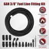 6AN 3/8” PTFE Fuel Line Kit w/Nylon Stainless Braided Fuel