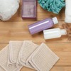 Toalla Exfoliante de Baño Artibetter Beige de Lino 5 Piezas
