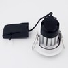 Leyton Lighting ELANXT-4K-CH ElanX Tilt Dimmable 8w LED Downlight, IP20,