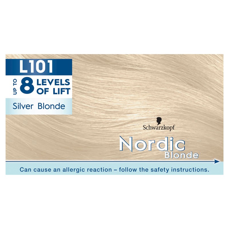 Schwarzkopf Nordic Blonde, Hair Lightener, L101 Silver Blonde