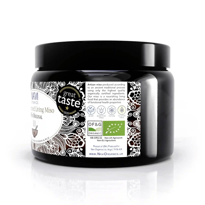 Organic Traditionally Aged Rice & Soy Miso - Unpasteurised &