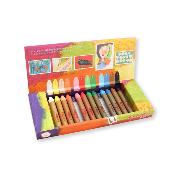 Kitpas Art Crayons - ECRU 12 Colors