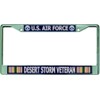 U.S. Air Force Desert Storm Veteran Chrome License Plate Frame