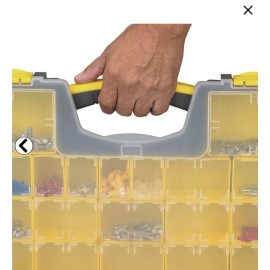 STOREHOUSE 20-Bin Medium Portable Parts Storage Case