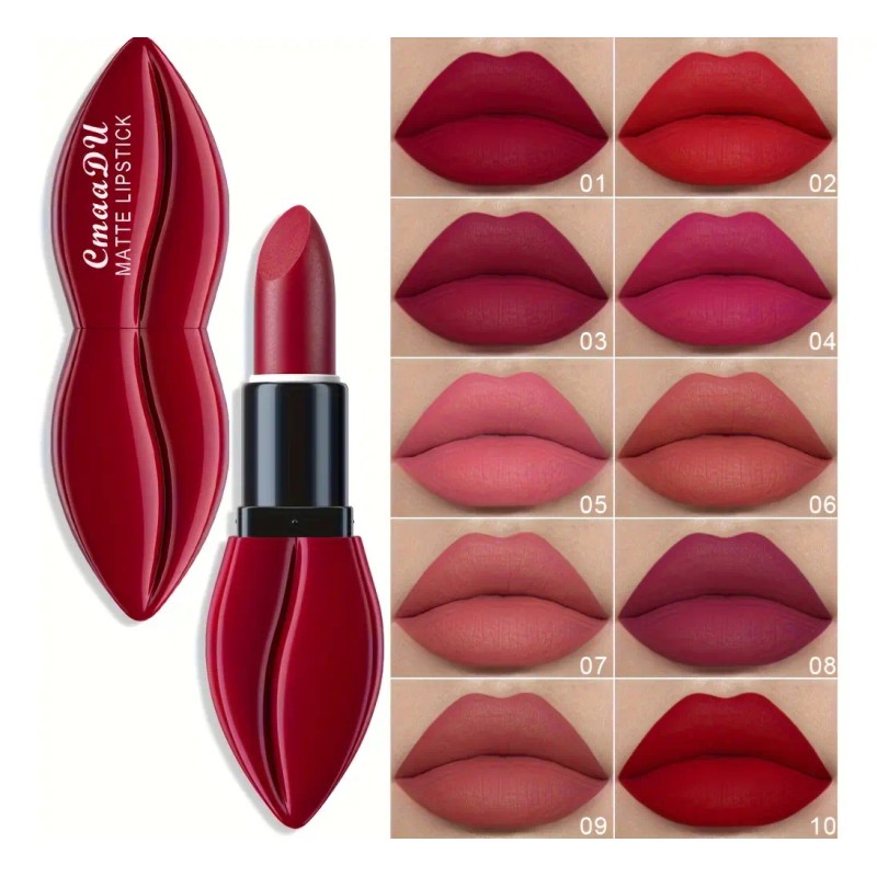 Cmaadu 1 Ud Labial Mate Duradero Y Fácil De Aplicar