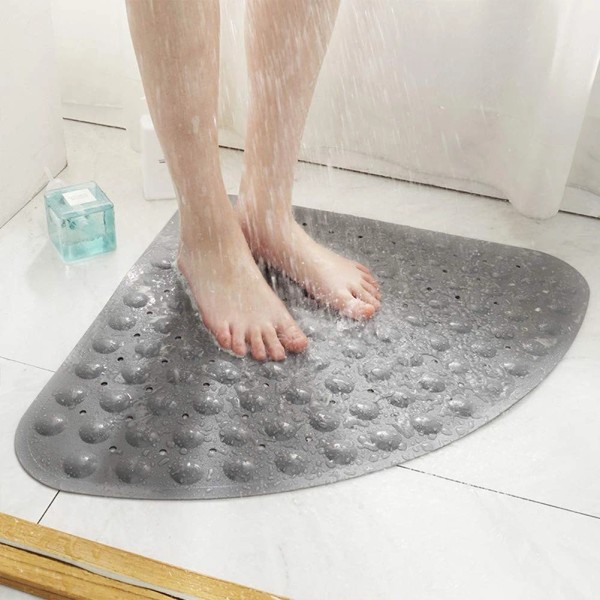 Eanpet 28x28 Inch Corner Shower Mat Non Slip Triangle Bathroom