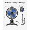AaoLin USB Desk Fan, Small Fans with CVT Variable Speeds,