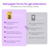 SULLMAR NailForms for Gel Builder Self Adhesive NailExtension Stickers for