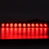 12V 11 LED Brake Turn Tail Light Red Polycarbonate Lens