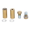 12Pcs Standoff Screws Stainless Steel Electroplated Brushed Gold Advertising Nails