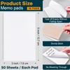 Beieverluck 50 Pack Note Pads 3x5 In, Small Notepad Writing