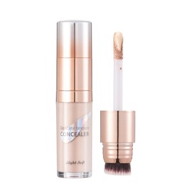 Qin Derdom Liquid Concealer, Makeup, Full Coverage, Beauty Serum, Long-Lasting, Erases Stains, Won't Crack, Resistant to Sweat and Sebum, Waterproof, Just Apply Directly On, Remove With Facial