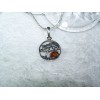 Sterling Tree of Life pendent W/ Amber hill,  2mm 16-30 inch sterling necklace.