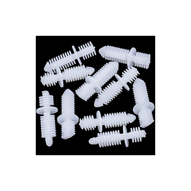 Rexka 10pcs Double End Xmas Tree Retainers Clips 11/32" Stem