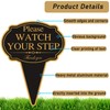 XIAOKAIYAN Please Watch Your Step Sign with Stake Outdoor