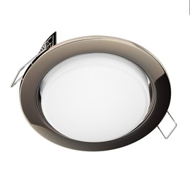 ledscom.de Zobe LED recessed spotlight GX53 chrome black round 6.164 W 644 lm white 3 levels dimming without dimmer with light switch 107 mm diameter bolt circle 90 mm diameter