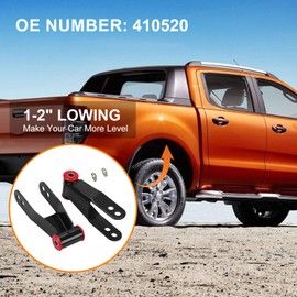 HRepair 2" Rear Drop Shackles Lowering Shackle Suspension Kit丨fits for 1988-1998 Chevy silverado 1500 & GMC C1500/C2500 1988-2019 Sierra 1500丨410520