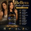 Biotina 25000 Mcg Colágeno Queratina 60 Cápsulas Premium