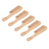 5pcs Bamboo Hair Comb Anti Statics Round Teeth Fragrance Wide