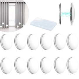 12 Packs Magnetic Shower Curtain Weights,Shower Curtain Weights Magnets,Rubber Covered Heavy Duty Weights, Prevent Curtain Liner from Blowing Around, Work for Drapery