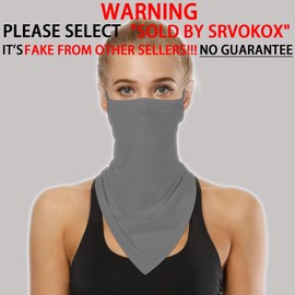 SRVOKOX Neck Gaiter Face Mask Covering Bandanas for Men Women Summer UV Face Scarf Mask Cover Facemask Balaclava Headbands