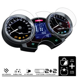 Kawasaki Z900RS 2017 + Screen Protector Tachoschutzfolie 2x Ultra Clear & 2 Anti-Glare