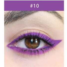 CoteMara Eyeliner Pencil Quick-Drying Eye Liner Pencils Long-Lasting Multi-Use Water-proof colored eyeliners Pigmented Eye Liner Pen (Purple)