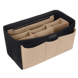 Ropch Bag Organiser for Women’s Handbags, Felt Bag Organiser, Multifunctional Cosmetics Organiser, Nappy Bag Organiser Black
