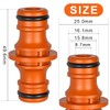 Double Plug Hose Connector, Hose Coupling 1/2 Inch, Extender Coupling