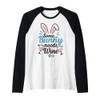 Funny Easter Bunny Wine Lover Cute Graphic Gift Raglan Baseball