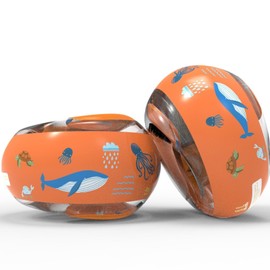 GLURIZ Flotadores para Niños, Bandas inflables del Brazo para Niño y Adultos, Mangas de Flotación Flotadores, Manguitos Piscina, Manguitos de Natación para Niño