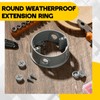 Juexica 2 Pcs 1/2-inch 4 Hole 4 Inch Round Sealproof