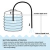 Siphon Hose with Hose Clamp,1.8mx15mm Automatic Transfer Gas Siphon Pump,Multi-Purpose