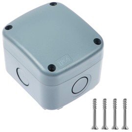 Waterproof Junction Box,Nineleaf PVC/ABS Outdoor Junction Box Electrical,3 1/4 inch x 2 3/4 inch x 2 1/4 inch (86x74x62mm),Exterior Device Box,Universal Electrical Project Enclosure Box ,Grey