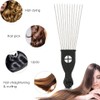 Metal Afro Hair Pick Comb Set - 2Pcs African Curling