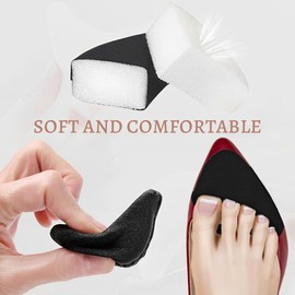 JEYORZY 4 Pairs of High Heel Cushion Pads, Shoe Filler, Shoe Pads, Adjustable Toe Filler, Front Insoles, Shoe Filler for Too Large Shoes, Heel Grip Insert, for Women with High Heel