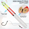 QualyQualy Fishing Floats, Weighted Catfish Pole Floats, High Visibility Wood