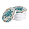 Car Drinks Coasters Set of 4 Pack Sea Turtle Ocean