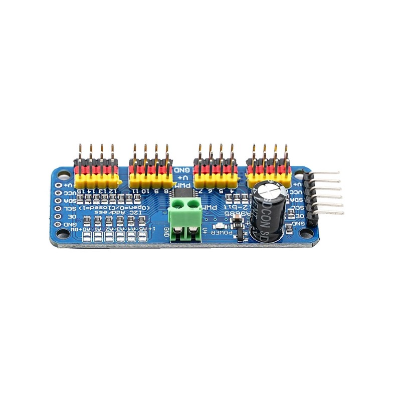 DIGISHUO 2Pcs PCA9685 16 Channel 12 bit PWM Servo Motor