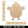 Sniggle Sloth Wary Chicken Unfinished Craft Wood Holiday Christmas Tree