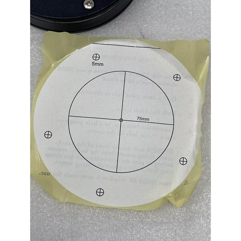 IRISS VPFR-75 Infrared 3” Viewing Window Pane, Round, New, USA