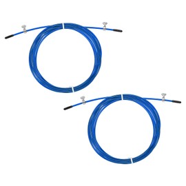 PATIKIL 10Ft Speed Jump Rope Replacement Cable, 2 Pack 2.5mm Professional Skipping Rope Steel Wire Replace for High Speed Jump Ropes, Blue
