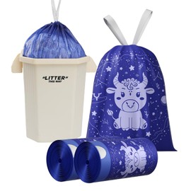 VOK 8 Gallon Cute Cow Printed Trash Bags 60 Counts