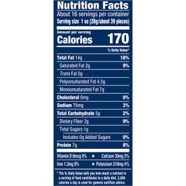 PLANTERS Peanuts, Dry Roasted Peanuts, Lightly Salted Snack Mix, Snacks for Adults - 16 oz. Jars, Pack of 12 PLANTERS Nuts