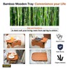 Premium Bamboo Sofa Arm Tray Table -Wooden Couch Arm Tray